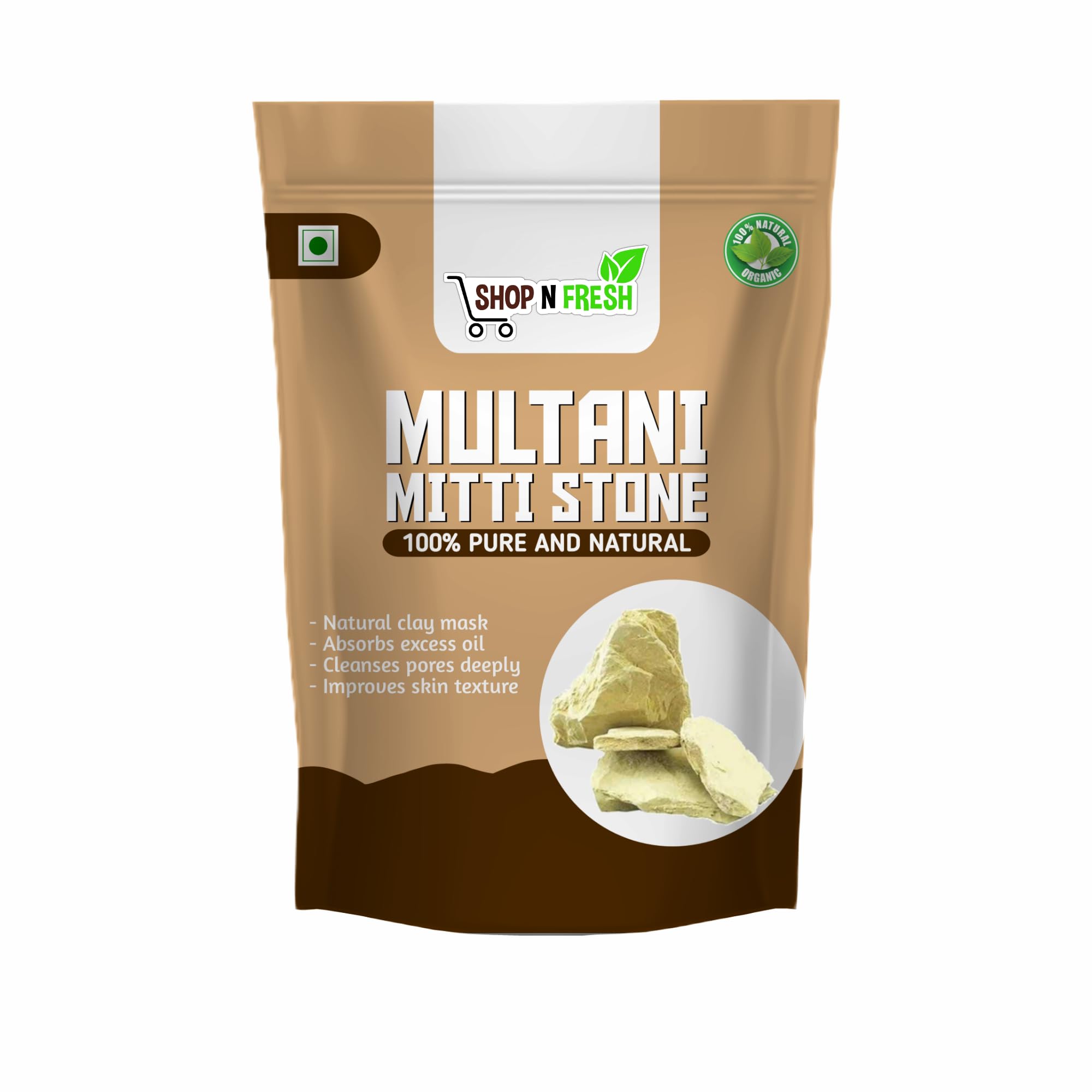 Shop N Fresh Multani Mitti Stone Form (900gm pack) : Amazon.in: Beauty